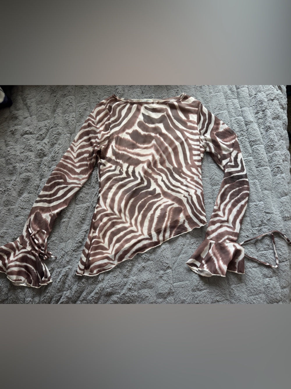 Zebra print long sleeve